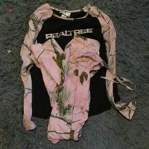 Real tree top and bottom